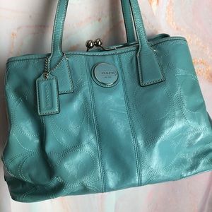 Coach Teal Satchel